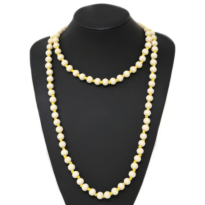Wood Beaded Layered Necklace US Jewelry House
