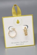 Heart Cutout 18K Gold Filled Hoop Earrings
