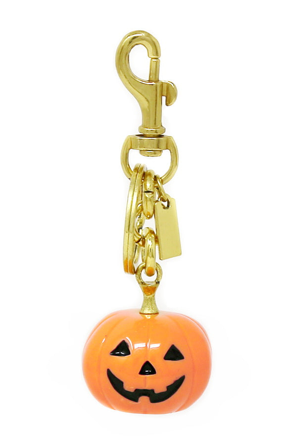 Justice Orange Pumpkin Keychain Charm with Black Details Little Pumpkin Keyring, 2 in, orange - Steiff.com main image 4