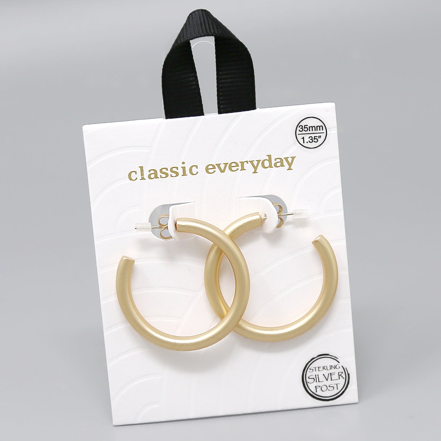 35mm Tube Hoop Earrings