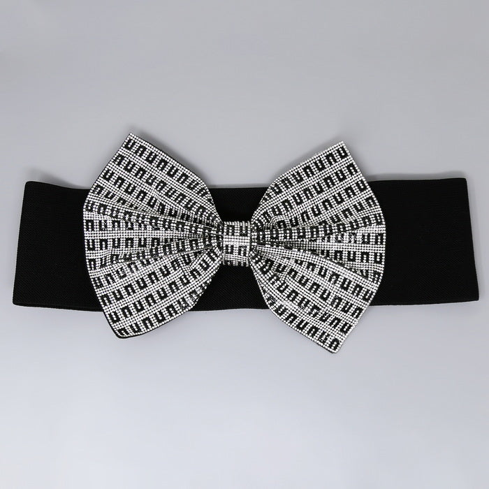 Oversize Rhinestone Bow Stretch Belt – US Jewelry House