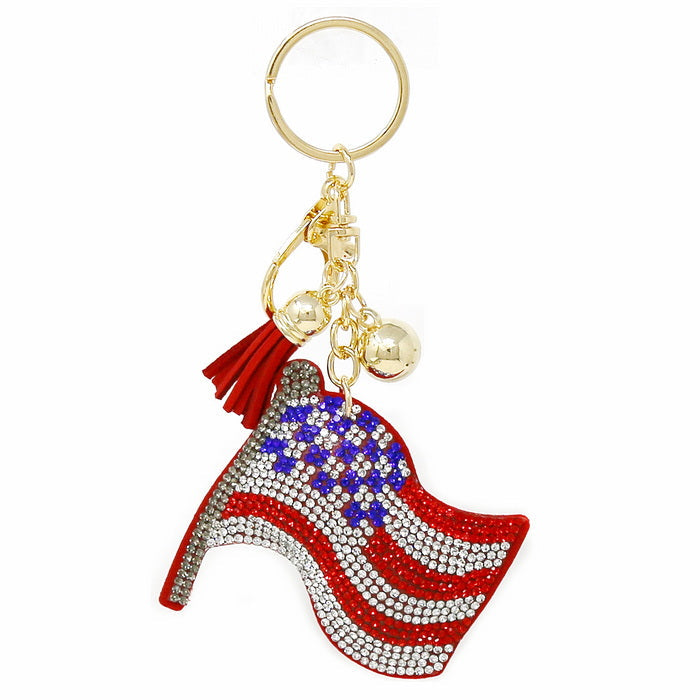 Dog Rhinestone Tape Keychain – US Jewelry House