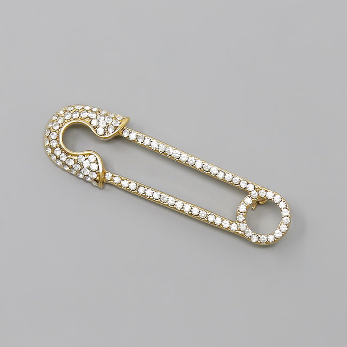 Safety Pin Pave Bracelet