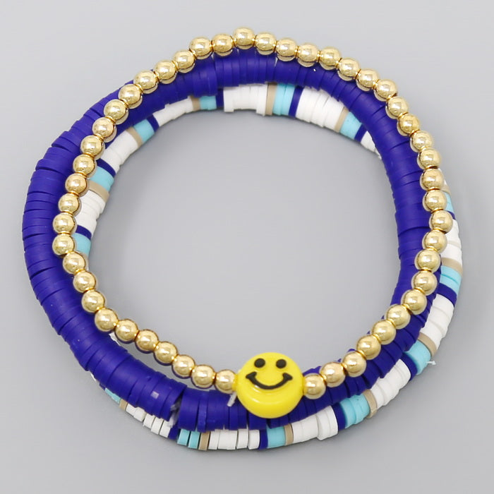 Bracelets with Smileys and Polymer Clay Beads - Beads & Basics