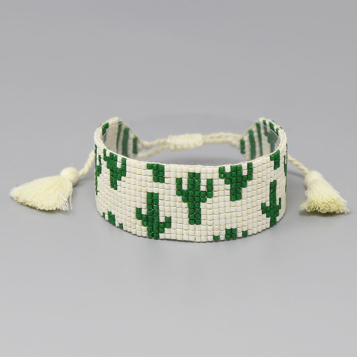 Cactus Bead Seed Bracelet Cactus Bead Seed Bracelet
