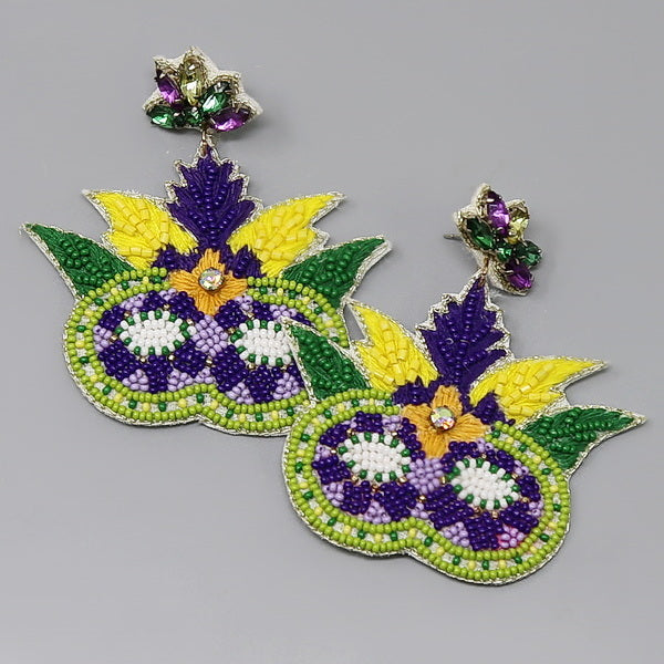 Mardi gras earrings discount wholesale