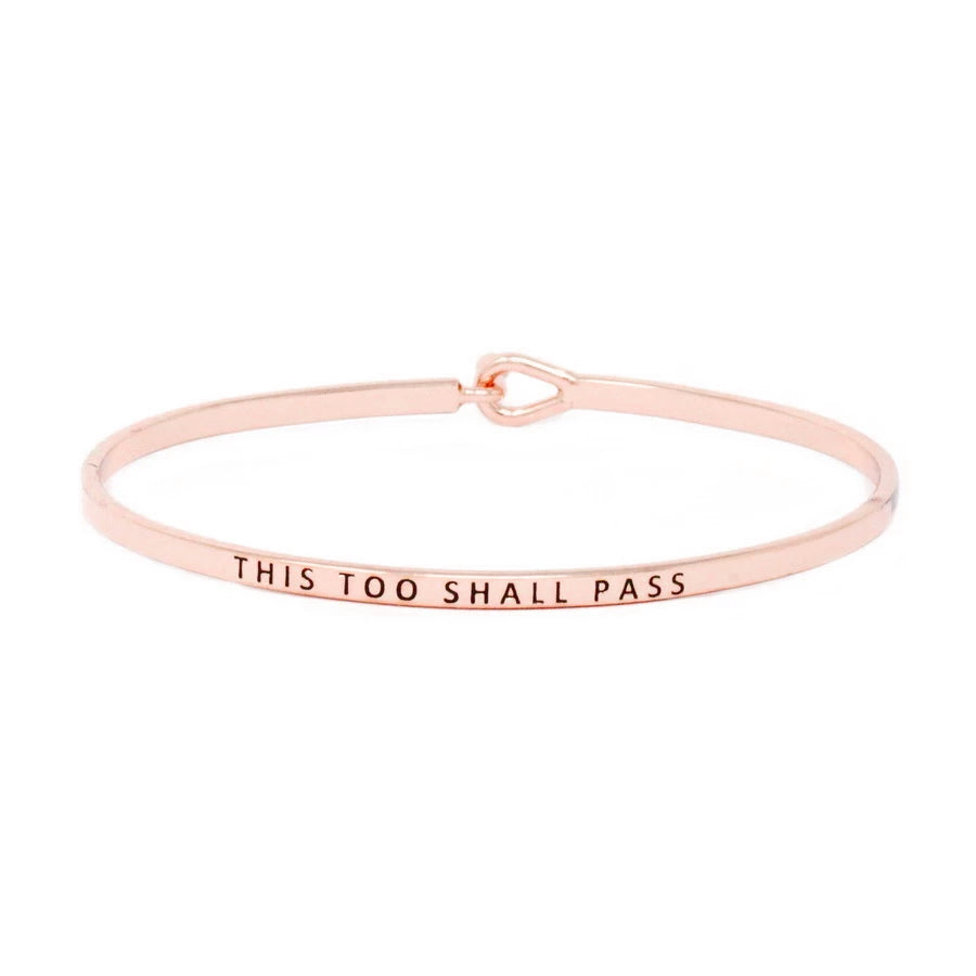 Buy This, Too, Shall Pass Cuff Bracelet Pure Aluminum, Stainless Steel,  Copper, Brass or Sterling Silver Online in India - Etsy