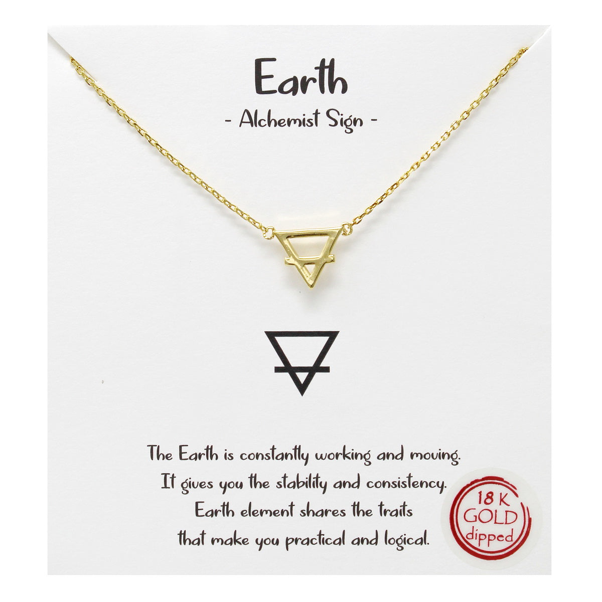 Earth symbol necklace sale