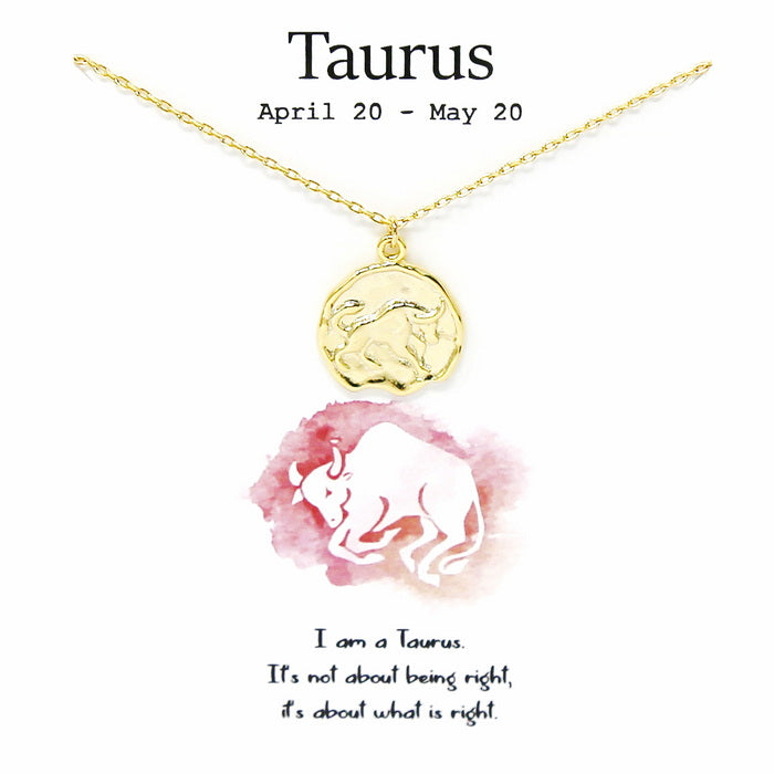 Small Pendant Zodiac Gold - Taurus – Alapage Boutique