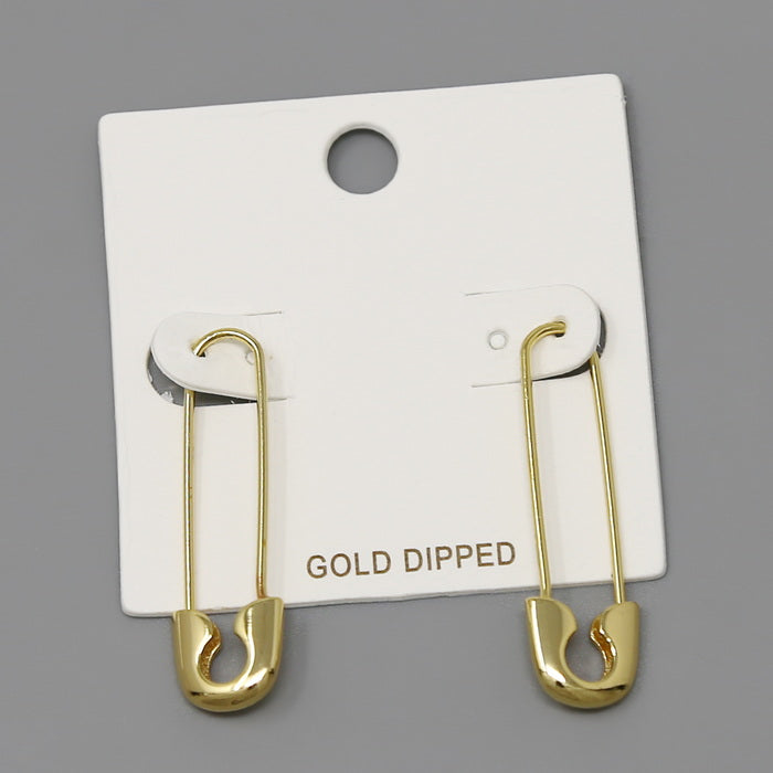 Safety Pin Earring (Minimal) - 14K Yellow Gold | Futaba Hayashi